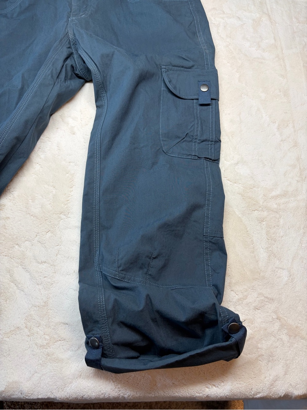 Kuhl Splash Roll-Up Cargo Hiking Outdoor Pants Women’s Sz 8 Blue/Green/Gray - Picture 5 of 8